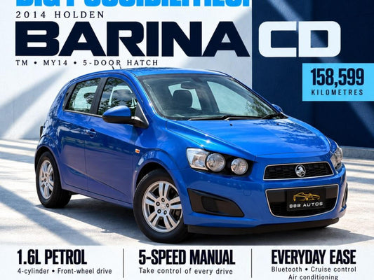2014 HOLDEN BARINA TM CD HATCHBACK 5DR MAN 5SP 1.6I [MY14]