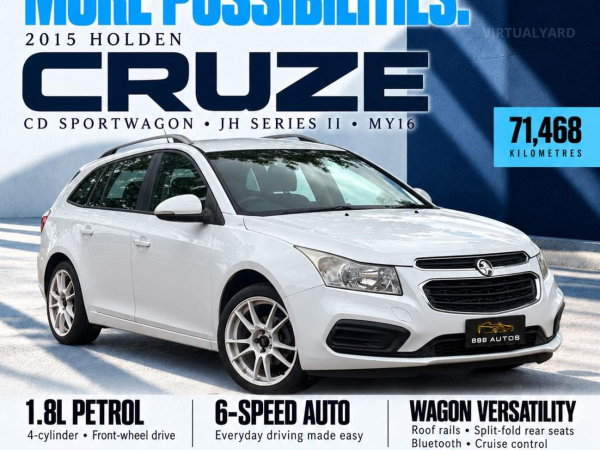 2015 HOLDEN CRUZE JH SERIES II CD SPORTWAGON 5DR SPTS AUTO 6SP 1.8I [MY16]